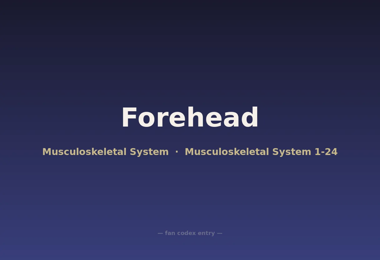 Forehead