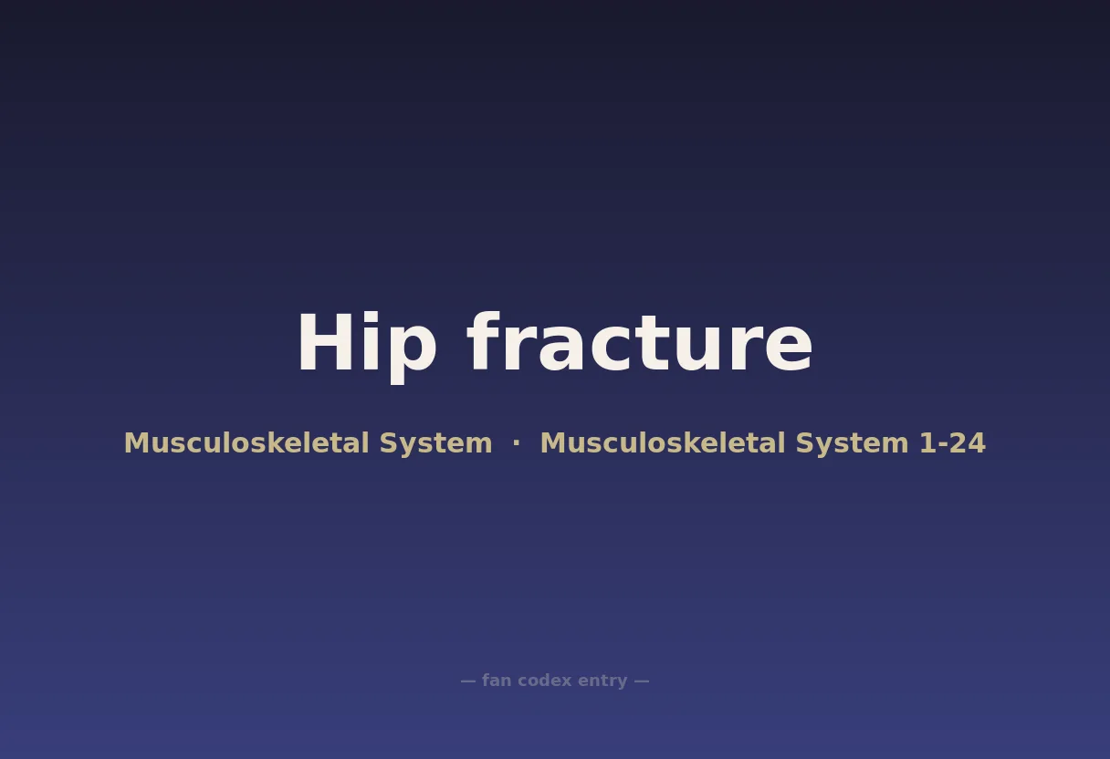 Hip fracture